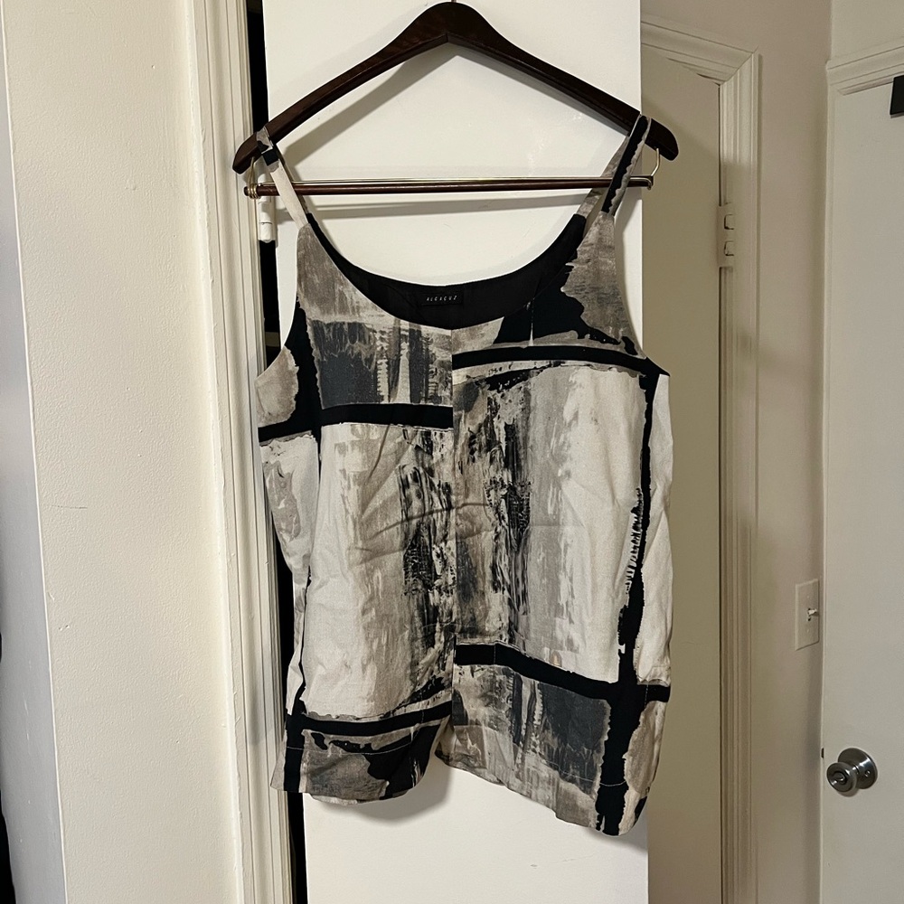 Alcacuz graphic linen tank top. Only worn once!
